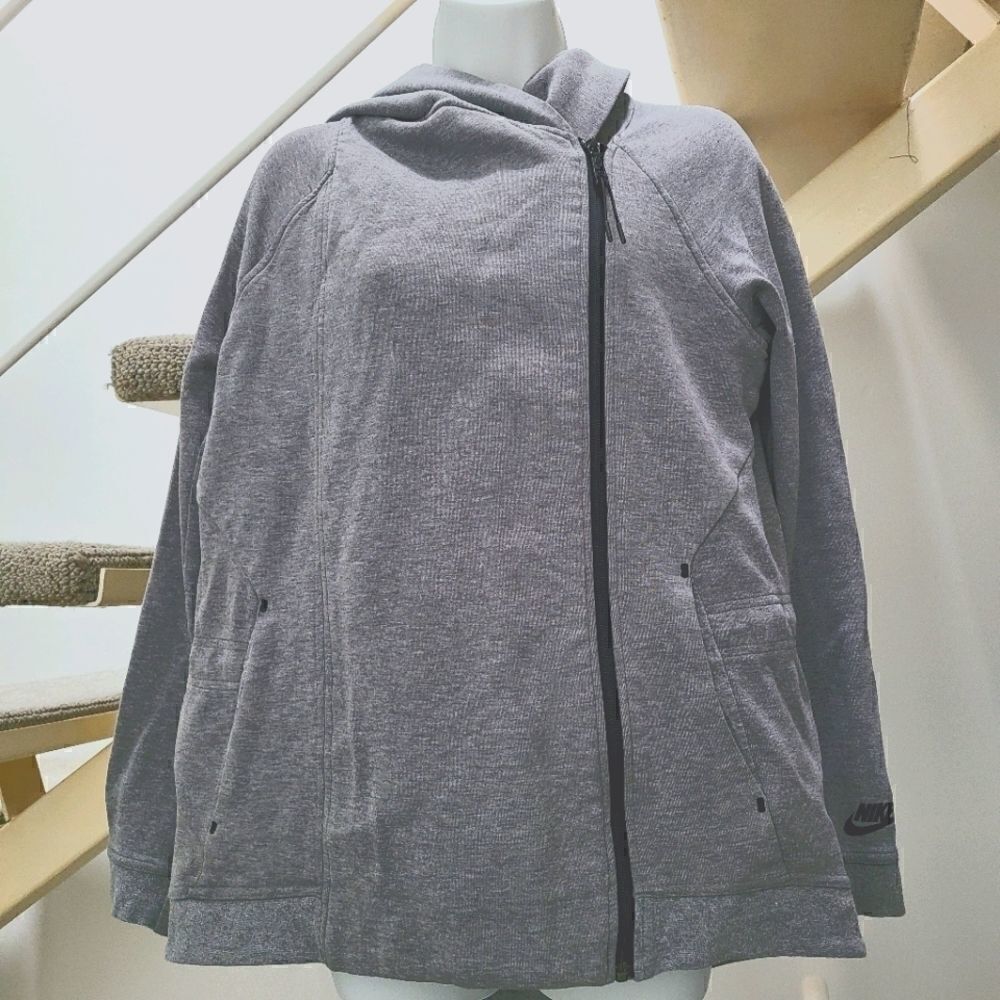 Nike Zip Up Grey Active Hoodie M